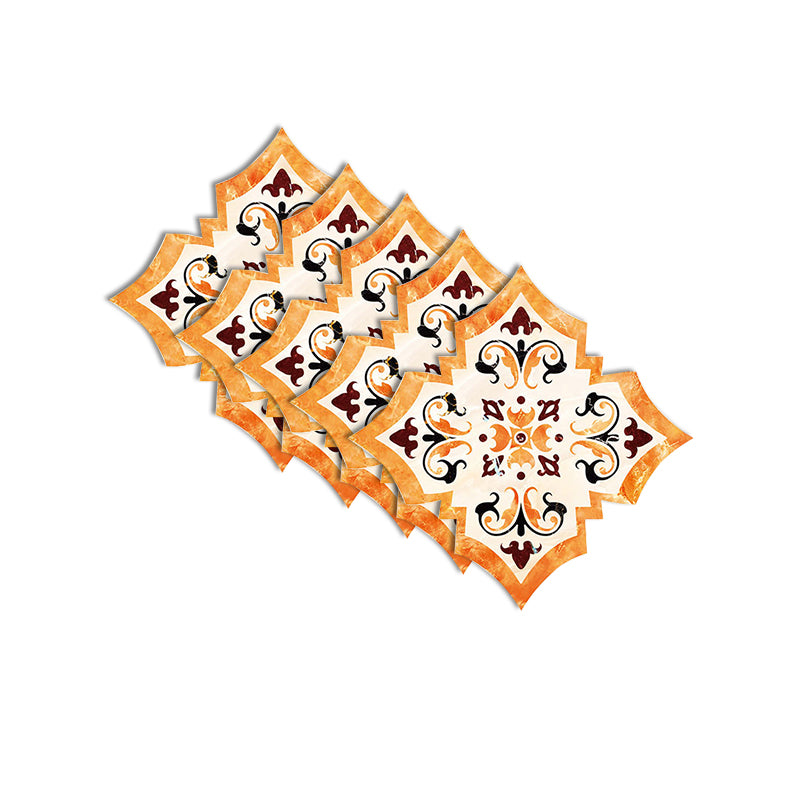 Peel and Stick Vinyl Flooring Light PVC Patterned Vinyl Flooring Orange Clearhalo 'Flooring 'Home Improvement' 'home_improvement' 'home_improvement_vinyl_flooring' 'Vinyl Flooring' 'vinyl_flooring' Walls and Ceiling' 6682281