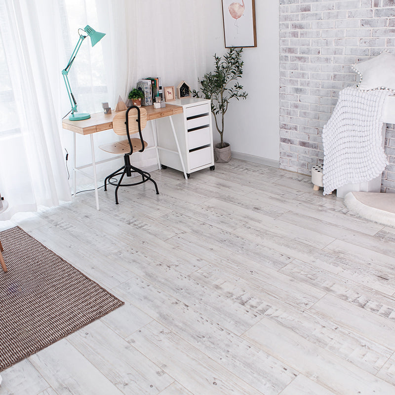 Modern Laminate Floor Wood Click-Lock Mildew Resistant Laminate Plank Flooring White Clearhalo 'Flooring 'Home Improvement' 'home_improvement' 'home_improvement_laminate_flooring' 'Laminate Flooring' 'laminate_flooring' Walls and Ceiling' 6682351