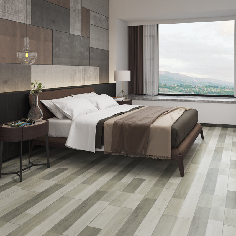 Modern Laminate Floor Wood Click-Lock Mildew Resistant Laminate Plank Flooring Green Grey Clearhalo 'Flooring 'Home Improvement' 'home_improvement' 'home_improvement_laminate_flooring' 'Laminate Flooring' 'laminate_flooring' Walls and Ceiling' 6682357