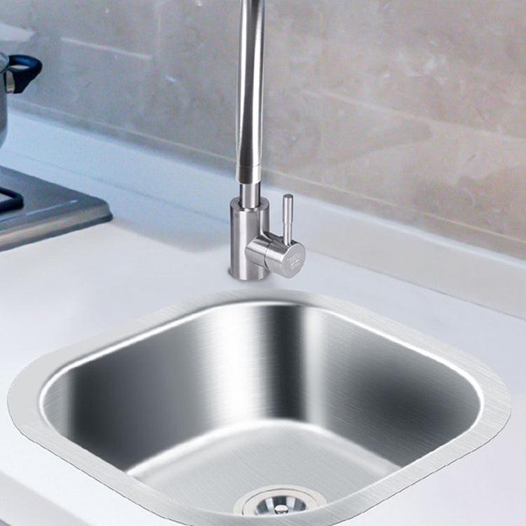 Modern Style Kitchen Sink Stainless Steel Kitchen Sink with Oval Shape Clearhalo 'Home Improvement' 'home_improvement' 'home_improvement_kitchen_sinks' 'Kitchen Remodel & Kitchen Fixtures' 'Kitchen Sinks & Faucet Components' 'Kitchen Sinks' 'kitchen_sinks' 6683564