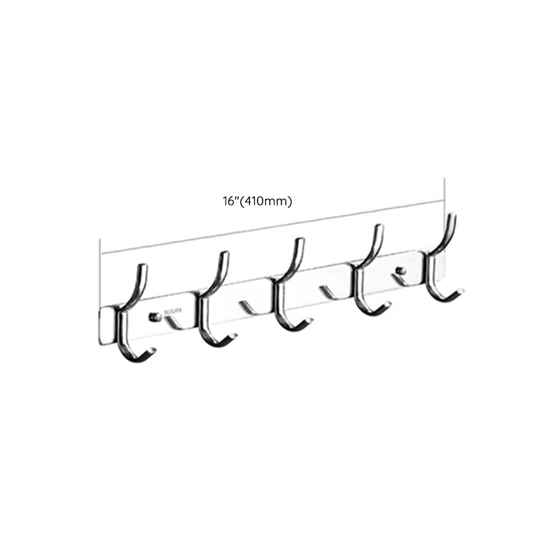 Modern Bathroom Accessory Kit Stainless Steel Towel Bar Bath Shelf Bathroom Set Clearhalo 'Bathroom Hardware Sets' 'Bathroom Hardware' 'Bathroom Remodel & Bathroom Fixtures' 'bathroom_hardware_sets' 'Home Improvement' 'home_improvement' 'home_improvement_bathroom_hardware_sets' 6688475