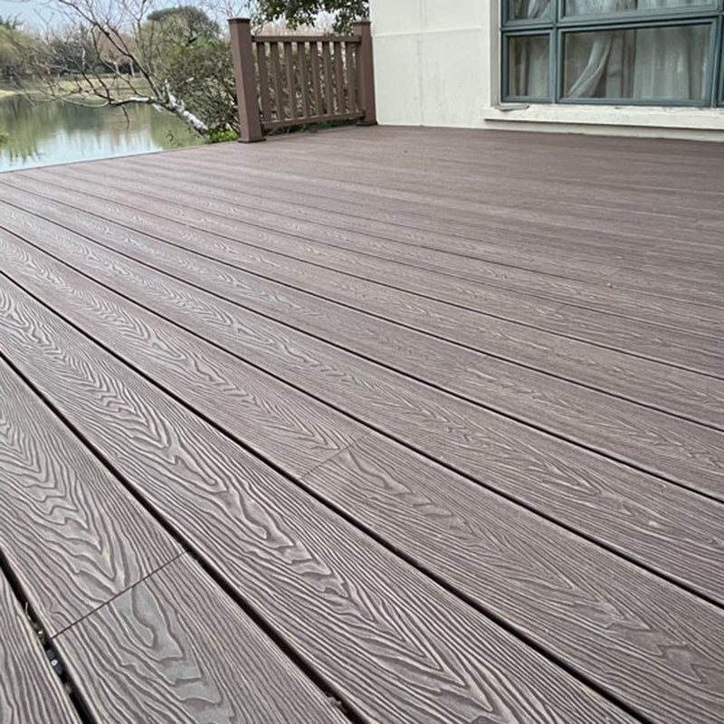 Laminate Flooring Outdoor Wooden Waterproof Slip Resistant Laminate Flooring Clearhalo 'Flooring 'Hardwood Flooring' 'hardwood_flooring' 'Home Improvement' 'home_improvement' 'home_improvement_hardwood_flooring' Walls and Ceiling' 6694256