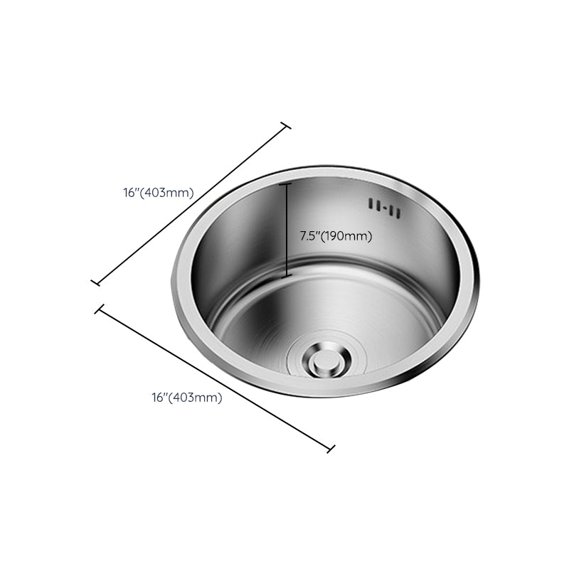 Modern Style Kitchen Sink Stainless Steel Corrosion Resistant Kitchen Sink Clearhalo 'Home Improvement' 'home_improvement' 'home_improvement_kitchen_sinks' 'Kitchen Remodel & Kitchen Fixtures' 'Kitchen Sinks & Faucet Components' 'Kitchen Sinks' 'kitchen_sinks' 6694421