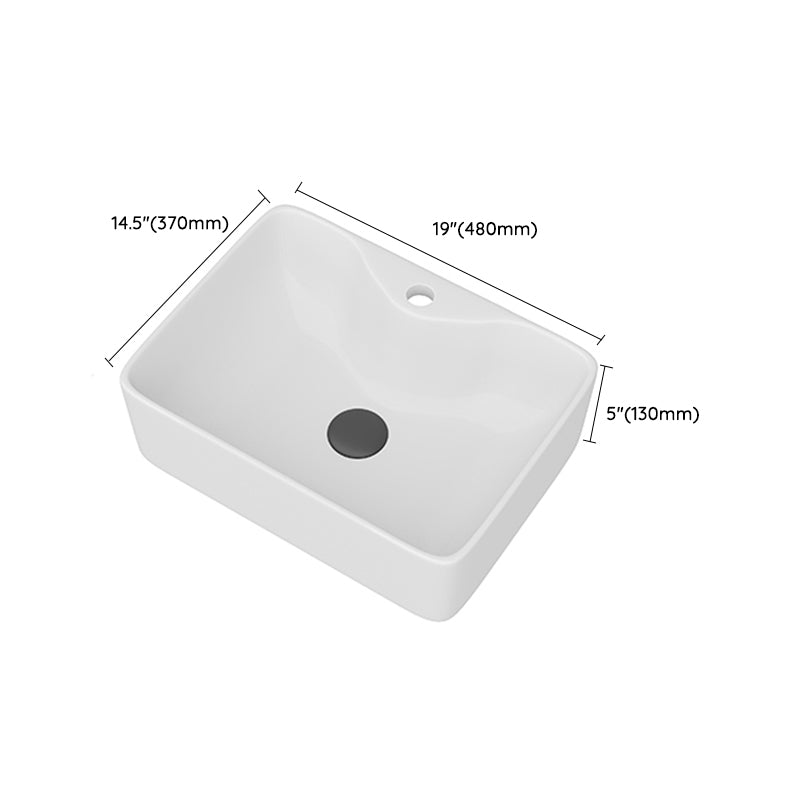 White Rectangular Trough Bathroom Sink Modern Trough Bathroom Sink Clearhalo 'Bathroom Remodel & Bathroom Fixtures' 'Bathroom Sinks & Faucet Components' 'Bathroom Sinks' 'bathroom_sink' 'Home Improvement' 'home_improvement' 'home_improvement_bathroom_sink' 6694921