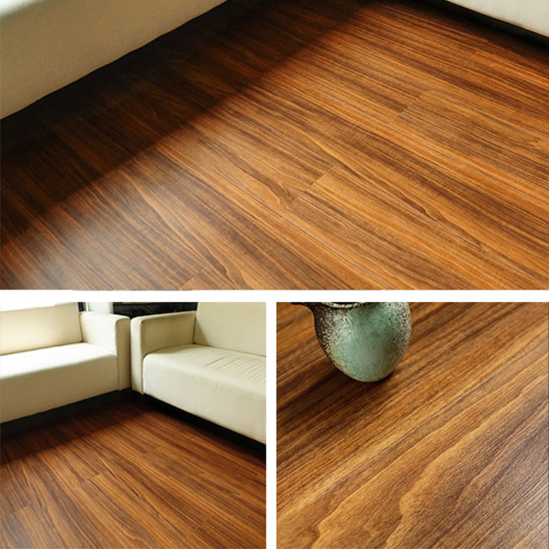 Rectangle PVC Flooring Wood Design Peel & Stick Vinyl Flooring for Living Room Dark Wood Clearhalo 'Flooring 'Home Improvement' 'home_improvement' 'home_improvement_vinyl_flooring' 'Vinyl Flooring' 'vinyl_flooring' Walls and Ceiling' 6695351