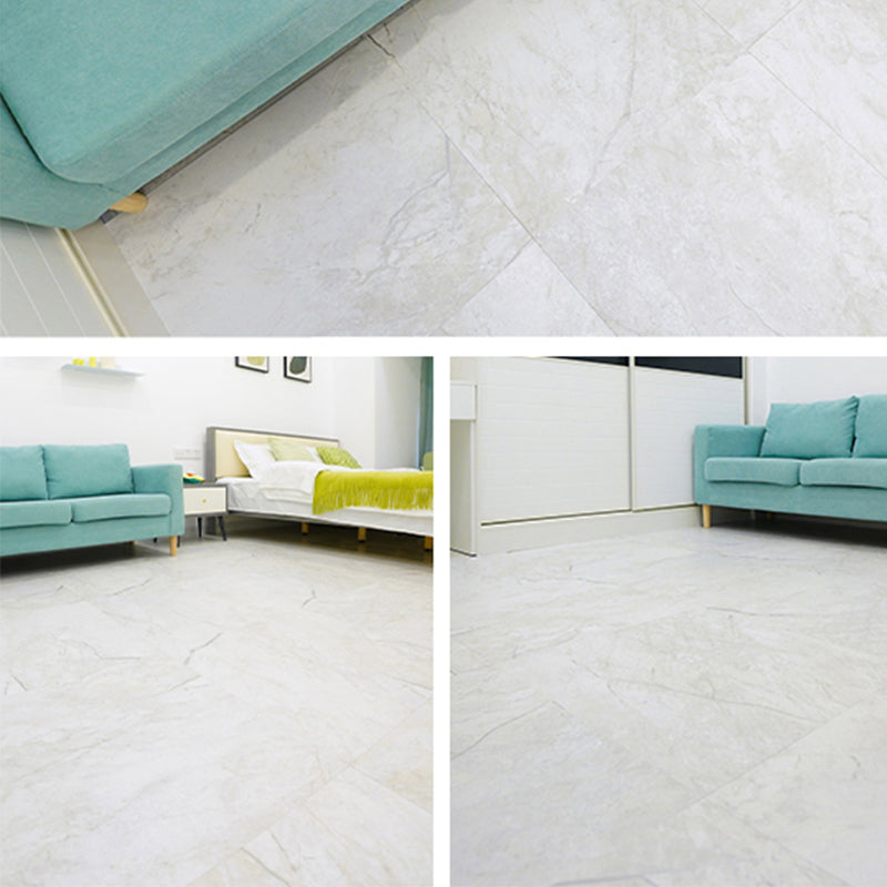 PVC Flooring Stone Design Peel & Stick Square Vinyl Flooring for Living Room White-Gray Clearhalo 'Flooring 'Home Improvement' 'home_improvement' 'home_improvement_vinyl_flooring' 'Vinyl Flooring' 'vinyl_flooring' Walls and Ceiling' 6695370