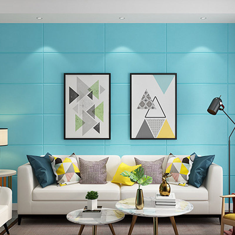 Colorful 3D Embossed Wall Panel Waterproof Faux Stone Wall Tile Blue 3D Embossed Clearhalo 'Flooring 'Home Improvement' 'home_improvement' 'home_improvement_wall_paneling' 'Wall Paneling' 'wall_paneling' 'Walls & Ceilings' Walls and Ceiling' 6695691