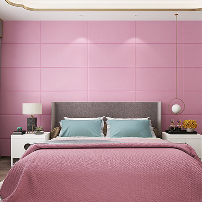 Colorful 3D Embossed Wall Panel Waterproof Faux Stone Wall Tile Pink 3D Embossed Clearhalo 'Flooring 'Home Improvement' 'home_improvement' 'home_improvement_wall_paneling' 'Wall Paneling' 'wall_paneling' 'Walls & Ceilings' Walls and Ceiling' 6695692