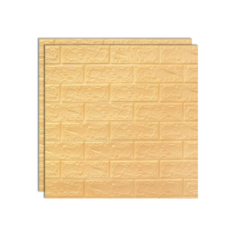 3D Embossed Wall Panel Colorful Waterproof Foam Indoor Wall Tile Beige Clearhalo 'Flooring 'Home Improvement' 'home_improvement' 'home_improvement_wall_paneling' 'Wall Paneling' 'wall_paneling' 'Walls & Ceilings' Walls and Ceiling' 6695747