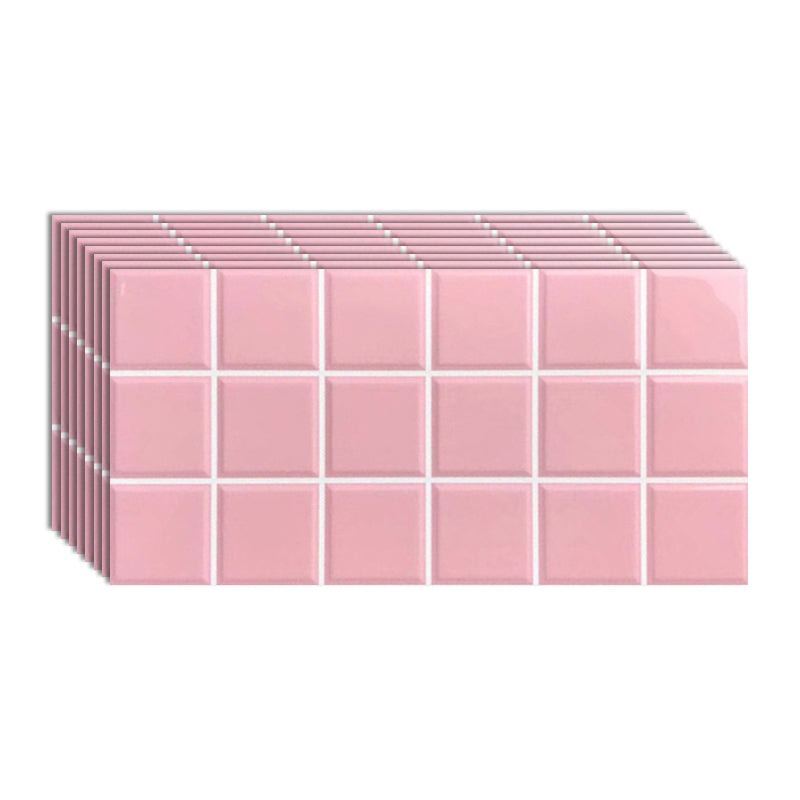 Indoor Wall Tile Grid Pattern Rectangle Living Room Wall Tile 12"L x 24"W x 0.4"H Glossy / Polished Clearhalo 'Floor Tiles & Wall Tiles' 'floor_tiles_wall_tiles' 'Flooring 'Home Improvement' 'home_improvement' 'home_improvement_floor_tiles_wall_tiles' Walls and Ceiling' 6696141