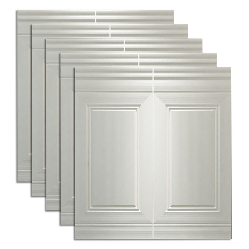 Modern Style Interior Wall Paneling Peel and Stick Geometric Texture Wall Paneling White 30.3" Clearhalo 'Flooring 'Home Improvement' 'home_improvement' 'home_improvement_wall_paneling' 'Wall Paneling' 'wall_paneling' 'Walls & Ceilings' Walls and Ceiling' 6697524