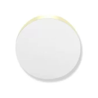 Circle Child Bedroom Wall Light Metal Modern Simple Sconce Light for Living Room White Clearhalo 'Wall Lamps & Sconces' 'Wall Lights' Lighting' 67048