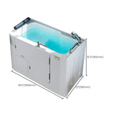 Walk-In Soaking/Air/Whirlpool Bathtub Acrylic Rectangle Back to Wall Bathtub Clearhalo 'Bathroom Remodel & Bathroom Fixtures' 'Bathtubs' 'Home Improvement' 'home_improvement' 'home_improvement_bathtubs' 'Showers & Bathtubs' 6708027