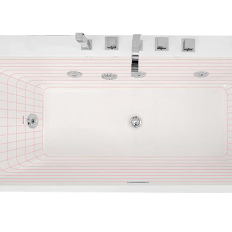 Modern Rectangle Acrylic Embedded Bathtub with Massage Device Clearhalo 'Bathroom Remodel & Bathroom Fixtures' 'Bathtubs' 'Home Improvement' 'home_improvement' 'home_improvement_bathtubs' 'Showers & Bathtubs' 6708124