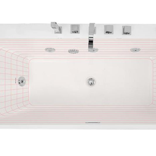 Modern Rectangle Acrylic Embedded Bathtub with Massage Device Clearhalo 'Bathroom Remodel & Bathroom Fixtures' 'Bathtubs' 'Home Improvement' 'home_improvement' 'home_improvement_bathtubs' 'Showers & Bathtubs' 6708124