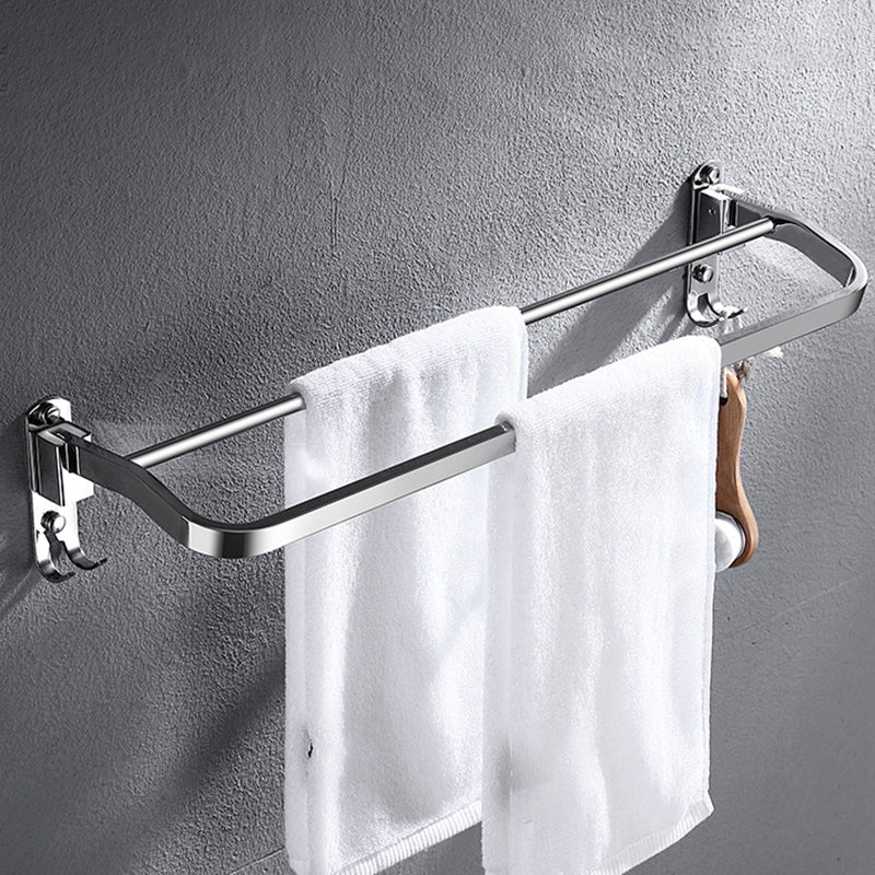 Modern Towel Bar Bathroom Set Bath Shelf Bathroom Accessories Hardware Set Clearhalo 'Bathroom Hardware Sets' 'Bathroom Hardware' 'Bathroom Remodel & Bathroom Fixtures' 'bathroom_hardware_sets' 'Home Improvement' 'home_improvement' 'home_improvement_bathroom_hardware_sets' 6708774