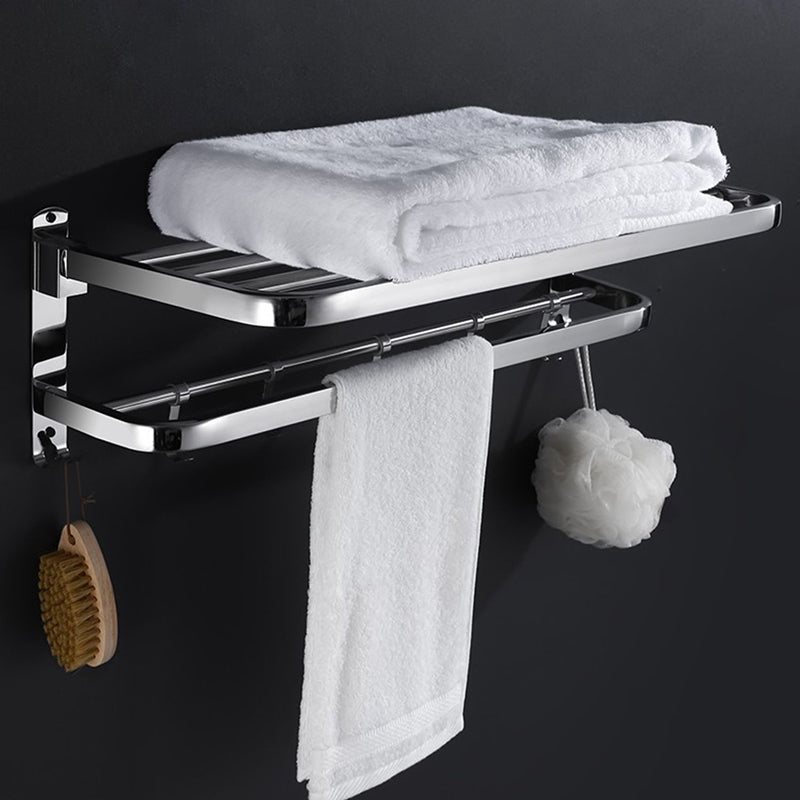 Modern Bathroom Accessory Set Bath Shelf Towel Bar Bathroom Hardware Clearhalo 'Bathroom Hardware Sets' 'Bathroom Hardware' 'Bathroom Remodel & Bathroom Fixtures' 'bathroom_hardware_sets' 'Home Improvement' 'home_improvement' 'home_improvement_bathroom_hardware_sets' 6708825