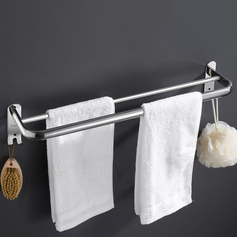 Modern Bathroom Accessory Set Bath Shelf Towel Bar Bathroom Hardware Clearhalo 'Bathroom Hardware Sets' 'Bathroom Hardware' 'Bathroom Remodel & Bathroom Fixtures' 'bathroom_hardware_sets' 'Home Improvement' 'home_improvement' 'home_improvement_bathroom_hardware_sets' 6708843