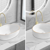 Modern Vessel Lavatory Sink Porcelain Oval Shut-Off Valve Included Vessel Clearhalo 'Bathroom Remodel & Bathroom Fixtures' 'Bathroom Sinks & Faucet Components' 'Bathroom Sinks' 'bathroom_sink' 'Home Improvement' 'home_improvement' 'home_improvement_bathroom_sink' 6712959