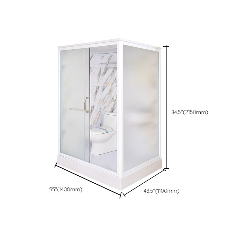 Framed Tempered Glass Shower Enclosure with Pedestal Full-Framed Shower Enclosure Clearhalo 'Bathroom Remodel & Bathroom Fixtures' 'Home Improvement' 'home_improvement' 'home_improvement_shower_stalls_enclosures' 'Shower Stalls & Enclosures' 'shower_stalls_enclosures' 'Showers & Bathtubs' 6713076