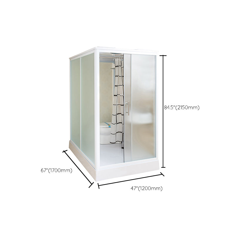 Framed Tempered Glass Shower Enclosure with Pedestal Full-Framed Shower Enclosure Clearhalo 'Bathroom Remodel & Bathroom Fixtures' 'Home Improvement' 'home_improvement' 'home_improvement_shower_stalls_enclosures' 'Shower Stalls & Enclosures' 'shower_stalls_enclosures' 'Showers & Bathtubs' 6713084