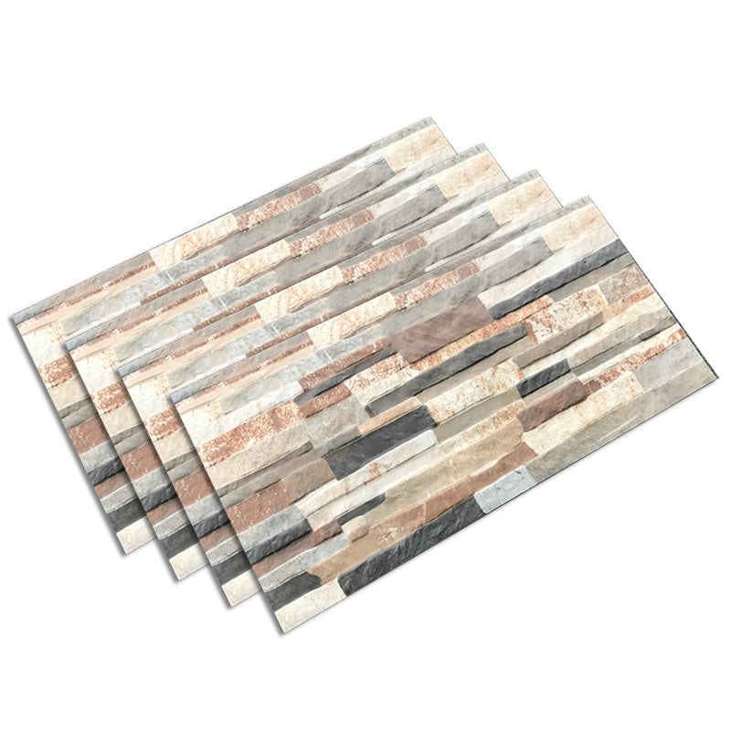 Outdoor Wall Floor Tile Ceramic Straight Edge Stacked Stone Brick Look Floor Tile Beige Clearhalo 'Floor Tiles & Wall Tiles' 'floor_tiles_wall_tiles' 'Flooring 'Home Improvement' 'home_improvement' 'home_improvement_floor_tiles_wall_tiles' Walls and Ceiling' 6713142