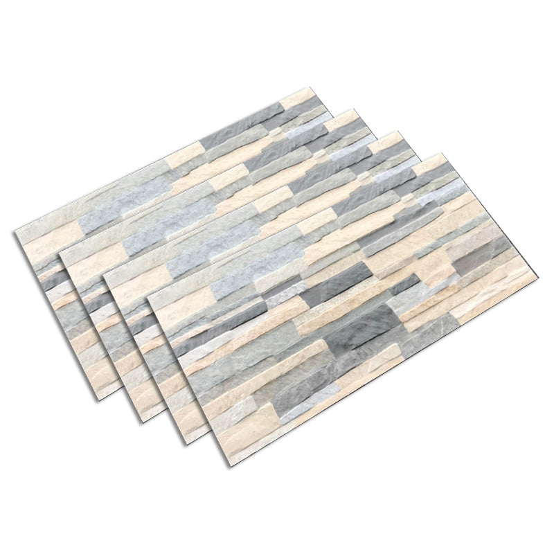 Outdoor Wall Floor Tile Ceramic Straight Edge Stacked Stone Brick Look Floor Tile Brown Clearhalo 'Floor Tiles & Wall Tiles' 'floor_tiles_wall_tiles' 'Flooring 'Home Improvement' 'home_improvement' 'home_improvement_floor_tiles_wall_tiles' Walls and Ceiling' 6713149