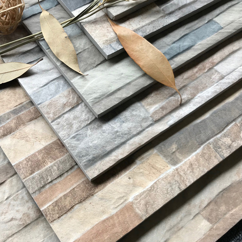 Outdoor Wall Floor Tile Ceramic Straight Edge Stacked Stone Brick Look Floor Tile Clearhalo 'Floor Tiles & Wall Tiles' 'floor_tiles_wall_tiles' 'Flooring 'Home Improvement' 'home_improvement' 'home_improvement_floor_tiles_wall_tiles' Walls and Ceiling' 6713152