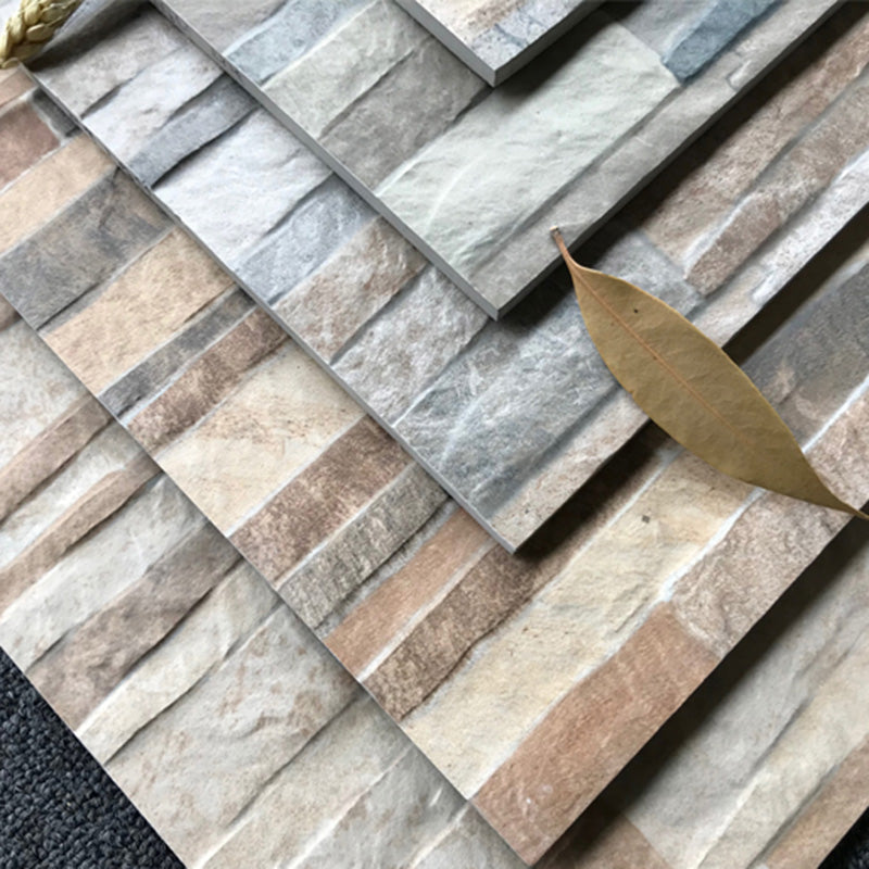 Outdoor Wall Floor Tile Ceramic Straight Edge Stacked Stone Brick Look Floor Tile Clearhalo 'Floor Tiles & Wall Tiles' 'floor_tiles_wall_tiles' 'Flooring 'Home Improvement' 'home_improvement' 'home_improvement_floor_tiles_wall_tiles' Walls and Ceiling' 6713156