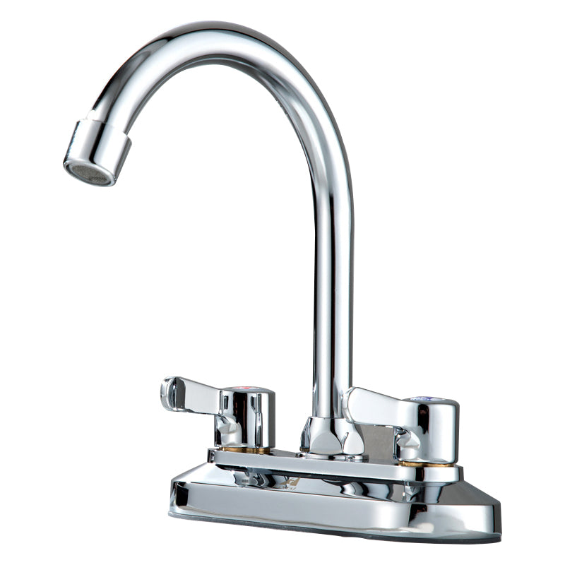 Contemporary Knob Handle Faucet Swivel Spout Bathroom Faucet Clearhalo 'bathroom_sink_faucets' 'Conjunta de Baño y Conjunta de Grifo' 'Coronamiento de Baño y Dispositivo de Baño' 'Grifo del lavabo del baño' 'Hogar' 'home_improvement' 'home_improvement_bathroom_sink_faucets' 'Mejoras para el hogar' 6713343