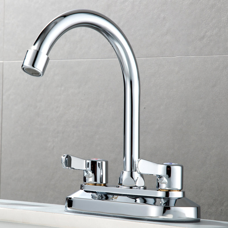 Contemporary Knob Handle Faucet Swivel Spout Bathroom Faucet Clearhalo 'bathroom_sink_faucets' 'Conjunta de Baño y Conjunta de Grifo' 'Coronamiento de Baño y Dispositivo de Baño' 'Grifo del lavabo del baño' 'Hogar' 'home_improvement' 'home_improvement_bathroom_sink_faucets' 'Mejoras para el hogar' 6713344