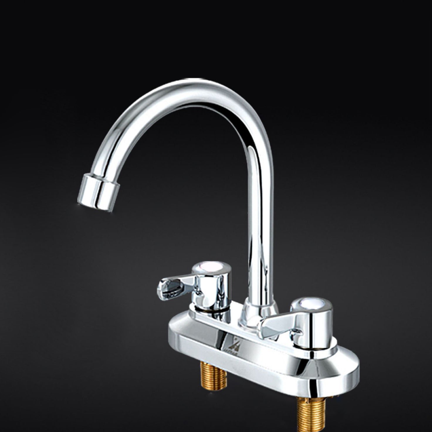 Contemporary Knob Handle Faucet Swivel Spout Bathroom Faucet Clearhalo 'bathroom_sink_faucets' 'Conjunta de Baño y Conjunta de Grifo' 'Coronamiento de Baño y Dispositivo de Baño' 'Grifo del lavabo del baño' 'Hogar' 'home_improvement' 'home_improvement_bathroom_sink_faucets' 'Mejoras para el hogar' 6713350