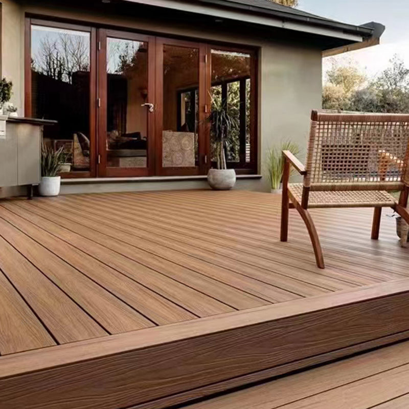 Modern Wooden Deck Plank Waterproof Outdoor Embossed Floor Board Clearhalo 'Home Improvement' 'home_improvement' 'home_improvement_outdoor_deck_tiles_planks' 'Outdoor Deck Tiles & Planks' 'Outdoor Flooring & Tile' 'Outdoor Remodel' 'outdoor_deck_tiles_planks' 6713714