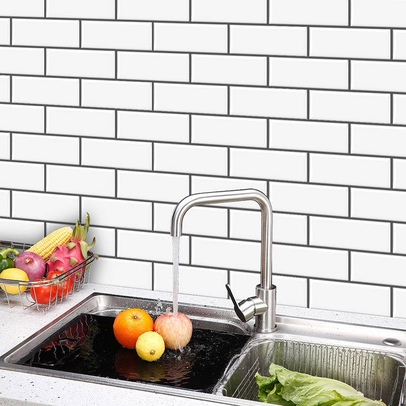 Rectangle Tile-Peel & Stick Plain Waterproof Plastic Peel & Stick Subway Tile for Kitchen Clearhalo 'Flooring 'Home Improvement' 'home_improvement' 'home_improvement_peel_stick_blacksplash' 'Peel & Stick Backsplash Tile' 'peel_stick_blacksplash' 'Walls & Ceilings' Walls and Ceiling' 6714924