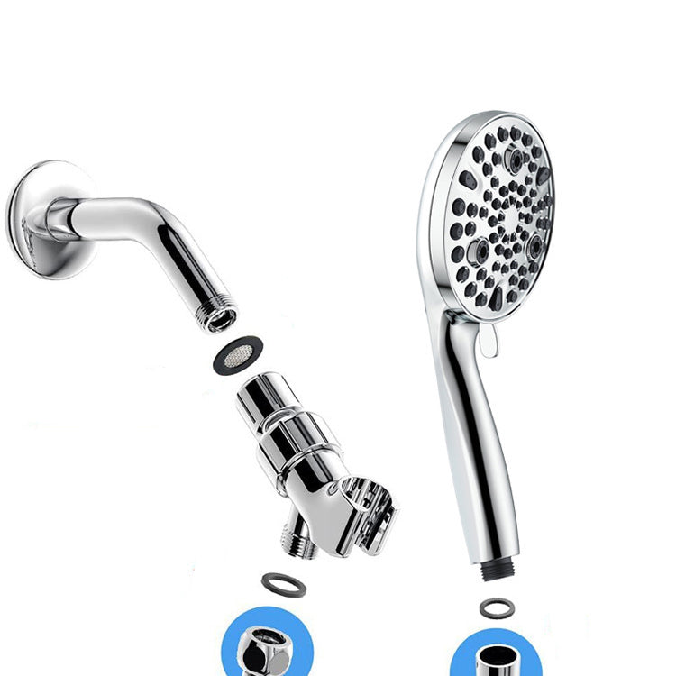 Round Handheld Shower Head Plastic Water Efficient Shower Head Clearhalo 'Bathroom Remodel & Bathroom Fixtures' 'Home Improvement' 'home_improvement' 'home_improvement_shower_heads' 'Shower Heads' 'shower_heads' 'Showers & Bathtubs Plumbing' 'Showers & Bathtubs' 6715277