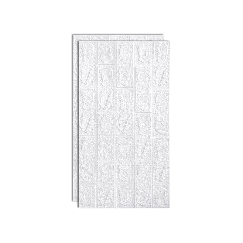 Modern Pearl Wainscoting PVC Wall Access Panel Peel and Stick Wall Tile Set of 2 White Clearhalo 'Flooring 'Home Improvement' 'home_improvement' 'home_improvement_wall_paneling' 'Wall Paneling' 'wall_paneling' 'Walls & Ceilings' Walls and Ceiling' 6715949