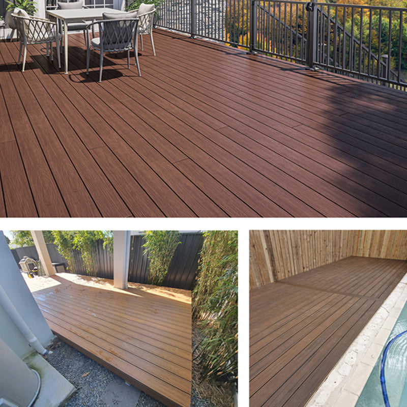 Modern Deck Plank Outdoor Wooden Waterproof Embossed Floor Board Clearhalo 'Home Improvement' 'home_improvement' 'home_improvement_outdoor_deck_tiles_planks' 'Outdoor Deck Tiles & Planks' 'Outdoor Flooring & Tile' 'Outdoor Remodel' 'outdoor_deck_tiles_planks' 6716200