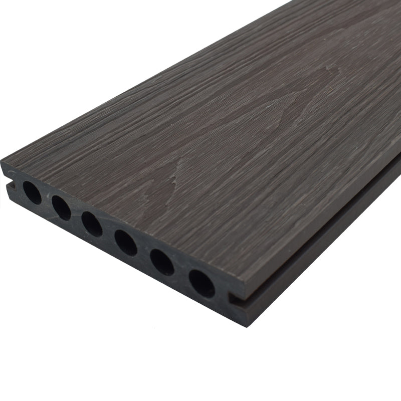 Modern Deck Plank Outdoor Wooden Waterproof Embossed Floor Board Nut-Brown Clearhalo 'Home Improvement' 'home_improvement' 'home_improvement_outdoor_deck_tiles_planks' 'Outdoor Deck Tiles & Planks' 'Outdoor Flooring & Tile' 'Outdoor Remodel' 'outdoor_deck_tiles_planks' 6716205
