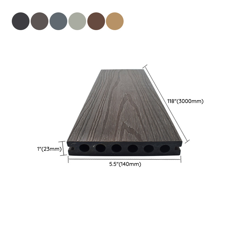 Modern Deck Plank Outdoor Wooden Waterproof Embossed Floor Board Clearhalo 'Home Improvement' 'home_improvement' 'home_improvement_outdoor_deck_tiles_planks' 'Outdoor Deck Tiles & Planks' 'Outdoor Flooring & Tile' 'Outdoor Remodel' 'outdoor_deck_tiles_planks' 6716210