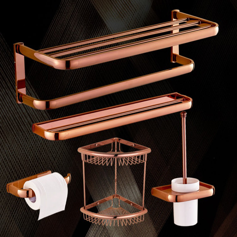 Traditional Bathroom Accessories Hardware Set Bath Shelf Bathroom Set Clearhalo 'Bathroom Hardware Sets' 'Bathroom Hardware' 'Bathroom Remodel & Bathroom Fixtures' 'bathroom_hardware_sets' 'Home Improvement' 'home_improvement' 'home_improvement_bathroom_hardware_sets' 6717681