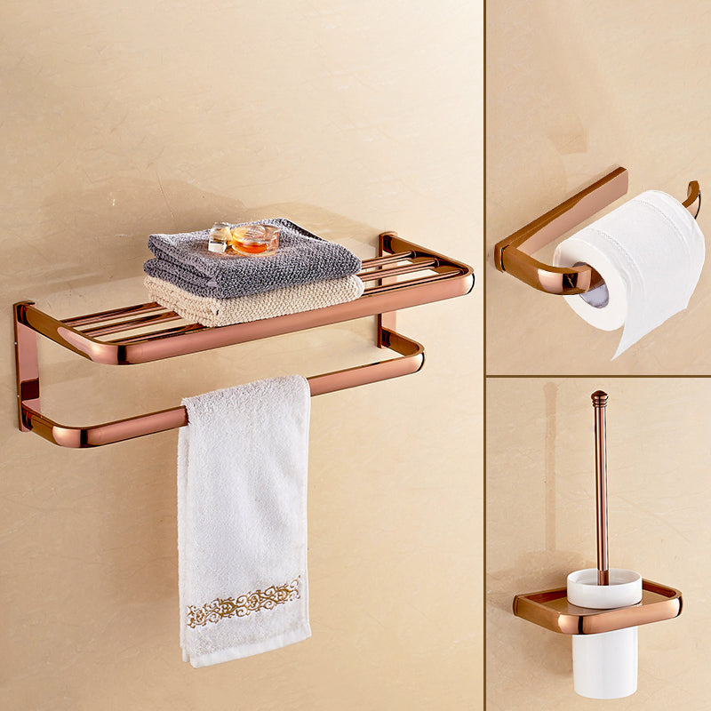 Traditional Bathroom Accessories Hardware Set Bath Shelf Bathroom Set 3-Piece Set (Towel Rack) Clearhalo 'Bathroom Hardware Sets' 'Bathroom Hardware' 'Bathroom Remodel & Bathroom Fixtures' 'bathroom_hardware_sets' 'Home Improvement' 'home_improvement' 'home_improvement_bathroom_hardware_sets' 6717708