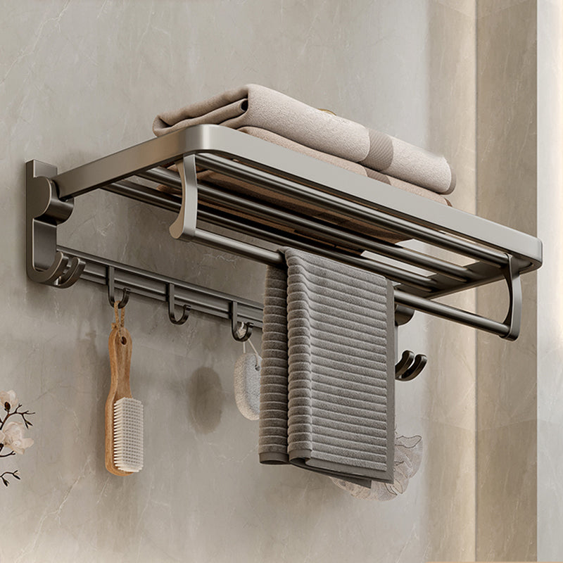 Modern Stainless Steel Bath Shelf Bathroom Accessory Kit Towel Bar Bathroom Set Clearhalo 'Bathroom Hardware Sets' 'Bathroom Hardware' 'Bathroom Remodel & Bathroom Fixtures' 'bathroom_hardware_sets' 'Home Improvement' 'home_improvement' 'home_improvement_bathroom_hardware_sets' 6717781