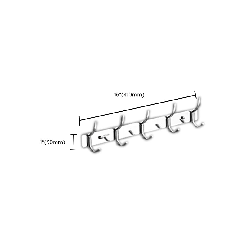 Modern Bathroom Set Stainless Steel Bath Shelf Paper Holder Bathroom Accessory Kit Clearhalo 'Bathroom Hardware Sets' 'Bathroom Hardware' 'Bathroom Remodel & Bathroom Fixtures' 'bathroom_hardware_sets' 'Home Improvement' 'home_improvement' 'home_improvement_bathroom_hardware_sets' 6717949