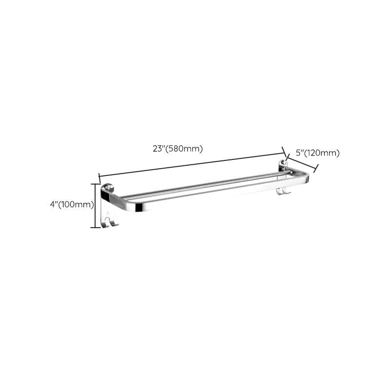 Modern Stainless Steel Bathroom Hardware Towel Bar Bathroom Set Clearhalo 'Bathroom Hardware Sets' 'Bathroom Hardware' 'Bathroom Remodel & Bathroom Fixtures' 'bathroom_hardware_sets' 'Home Improvement' 'home_improvement' 'home_improvement_bathroom_hardware_sets' 6718418