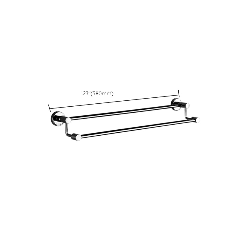 Modern Stainless Steel Bathroom Hardware Towel Bar Bathroom Set Clearhalo 'Bathroom Hardware Sets' 'Bathroom Hardware' 'Bathroom Remodel & Bathroom Fixtures' 'bathroom_hardware_sets' 'Home Improvement' 'home_improvement' 'home_improvement_bathroom_hardware_sets' 6718424