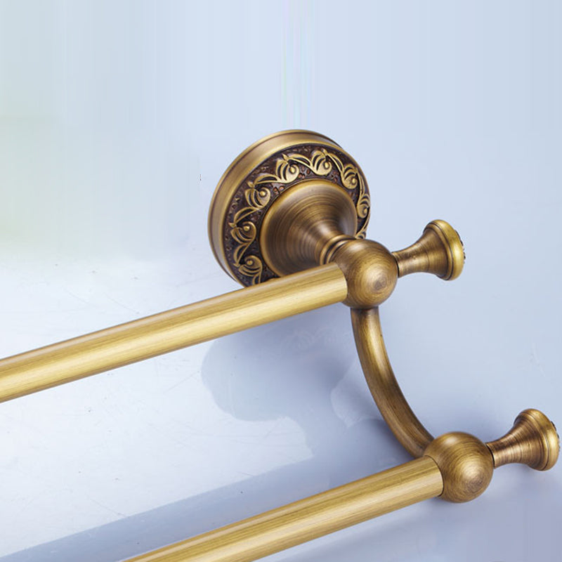 Traditional Brass Bathroom Accessory Set Brushed Bronze Bathroom Set Clearhalo 'Bathroom Hardware Sets' 'Bathroom Hardware' 'Bathroom Remodel & Bathroom Fixtures' 'bathroom_hardware_sets' 'Home Improvement' 'home_improvement' 'home_improvement_bathroom_hardware_sets' 6719582