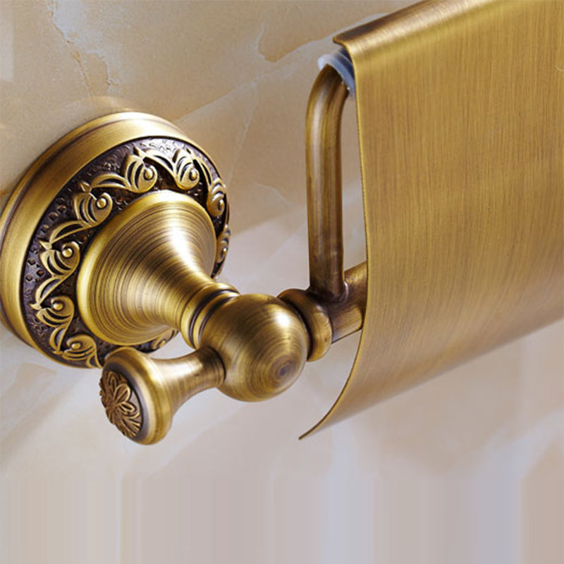 Traditional Brass Bathroom Accessory Set Brushed Bronze Bathroom Set Clearhalo 'Bathroom Hardware Sets' 'Bathroom Hardware' 'Bathroom Remodel & Bathroom Fixtures' 'bathroom_hardware_sets' 'Home Improvement' 'home_improvement' 'home_improvement_bathroom_hardware_sets' 6719588