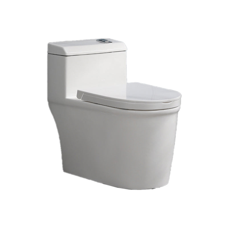 White Ceramic All-In-One Toilet Modern Floor Mounted Toilet Bowl Clearhalo 'Bathroom Remodel & Bathroom Fixtures' 'Home Improvement' 'home_improvement' 'home_improvement_toilets' 'Toilets & Bidets' 'Toilets' 6719682