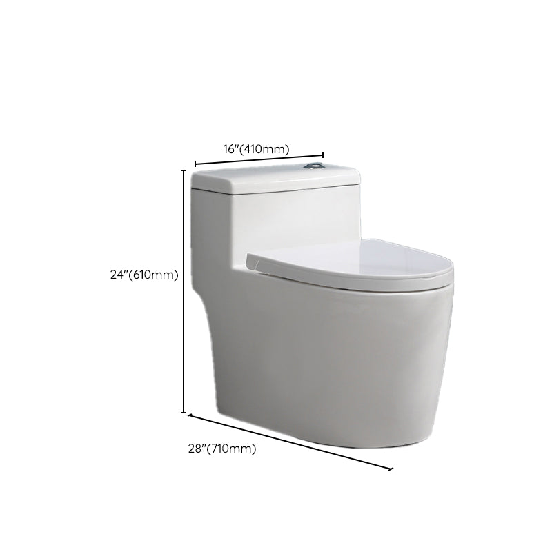 White Ceramic All-In-One Toilet Modern Floor Mounted Toilet Bowl Clearhalo 'Bathroom Remodel & Bathroom Fixtures' 'Home Improvement' 'home_improvement' 'home_improvement_toilets' 'Toilets & Bidets' 'Toilets' 6719693