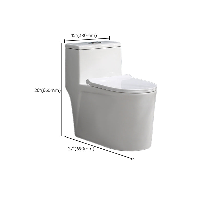 White Ceramic All-In-One Toilet Modern Floor Mounted Toilet Bowl Clearhalo 'Bathroom Remodel & Bathroom Fixtures' 'Home Improvement' 'home_improvement' 'home_improvement_toilets' 'Toilets & Bidets' 'Toilets' 6719694